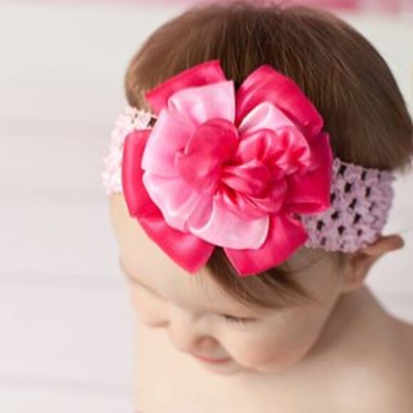 Baby Flower Pink Headband - Picture 1 of 1